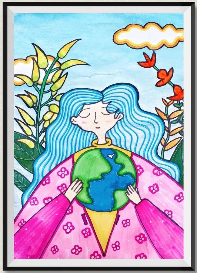 "资规杯·世界地球日"儿童绘画公益大赛作品网上评选活动【小学组】