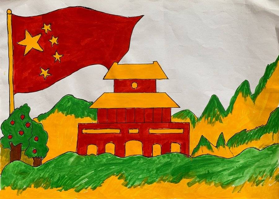 思旺镇幼儿园庆祝建党100周年"我的童心永向党,我