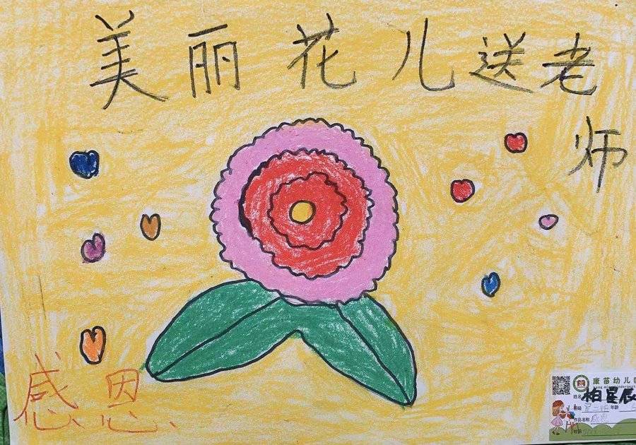 幼儿园(星二班)2019年首届感恩节"滴水之恩 涌泉相报"大型亲子绘画