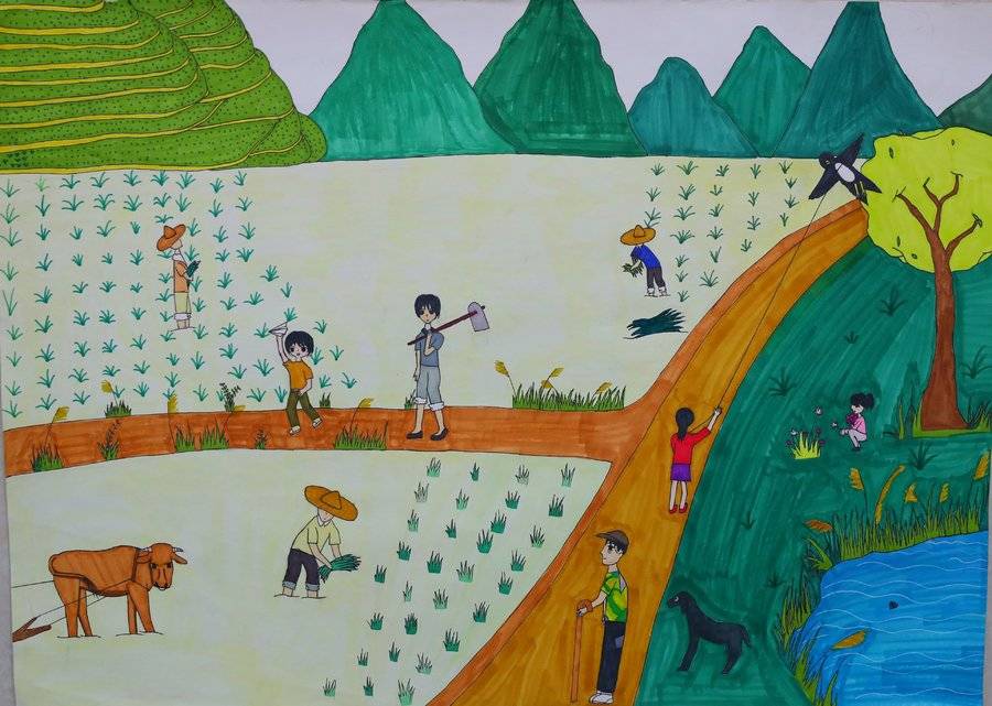 石楼镇"我和我的家乡"绘画比赛网络评选-微投票