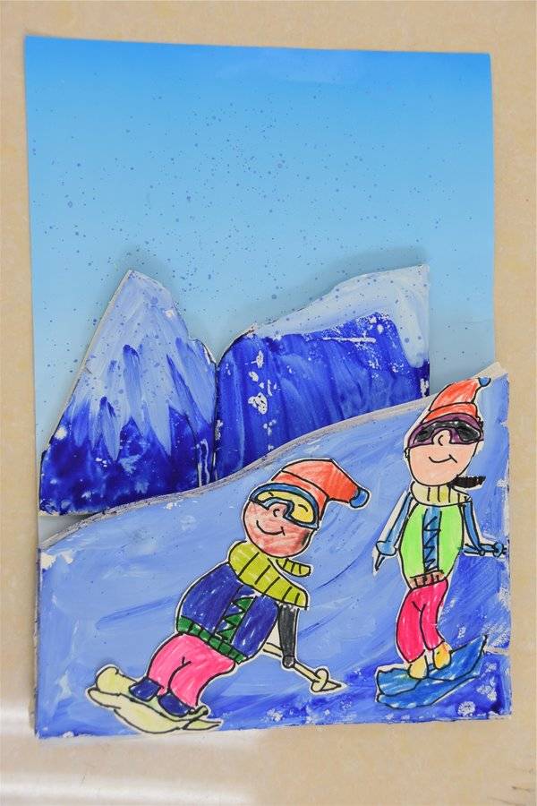 《校园冰雪文化 我为冬奥助力 "我和我的旱地冰球"少儿书法,绘画,手工