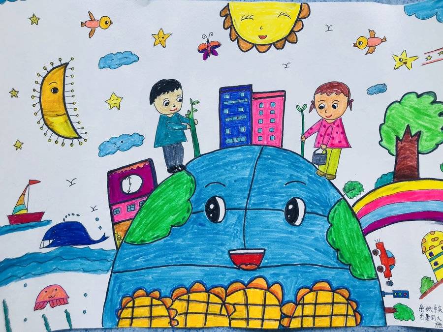 "资规杯·世界地球日"儿童绘画公益大赛作品网上评选活动【幼儿组】